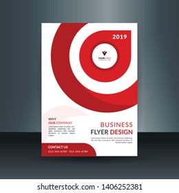 Flyer template. Vectical banner design. Modern abstract two side narrow brochure background. 