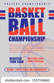 Flyer template for your basketball event