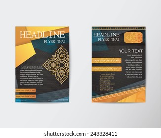 Flyer thai design template Brochure in A4 size