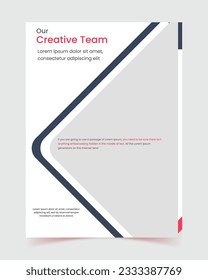 flyer, Trendy minimalist design, Vertical a4 format, company profile, A4, cover, report, Multipurpose template, back and inside pages, Brochure creative design