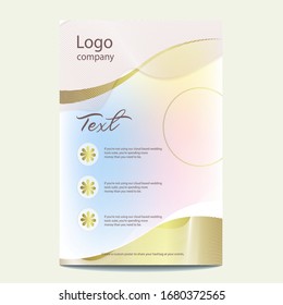 Flyer vector beauty fashion template