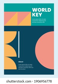 Flyer vector design modern colors for business advertising easy to use