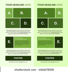 Flyer vector layout template for business or non-profit organization