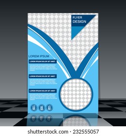 Flyer vector template. Abstract brochure or cover background.