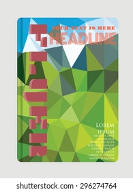 Flyer vector template. Abstract brochure or cover background.