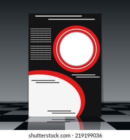 Flyer vector template. Abstract cover design