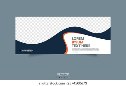 Flyer with waves for advertising. Banner, leaflet.