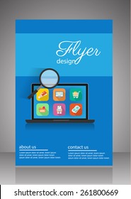 flyer,brochure template vector