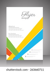 flyer,brochure template. vector