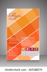 flyer,brochure template. vector