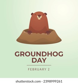 Flyers commemorating Groundhog Day or its associated events can use groundhog day vector graphics. design of flyers, celebratory materials.