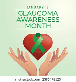 Flyers commemorating National Glaucoma Awareness Month or events connected to it can feature vector illustrations concerning the disease. design of flyers, celebratory materials.