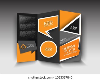 Flyers design template vector. Brochure report business magazine poster. 