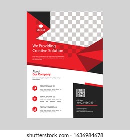Flyers design template vector. Brochure report business magazine poster. Cover book minimal portfolio presentation and abstract green shape and city in A4 layout.