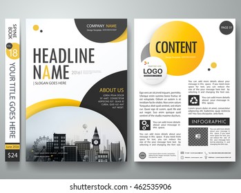 Flyers design template vector. Brochure report business magazine. Cover book minimal portfolio presentation and abstract blue shape on poster. City concept in A4 layout.