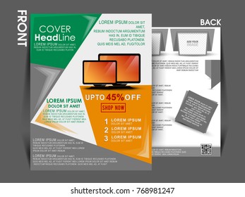 Flyers design template vector. Brochure report business magazine poster. Cover book minimal portfolio presentation and abstract design.