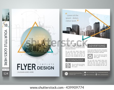 flyers design template vector