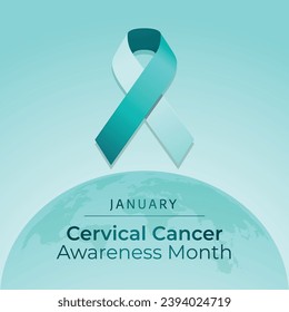 Flyers honoring Cervical Health Awareness Month or events associated with it can include vector illustrations describing the campaign. design of flyers, celebratory materials.