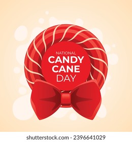 Flyers honoring National Candy Cane Day or promoting associated events can utilize National Candy Cane Day vector graphics. design of flyers, celebratory materials.