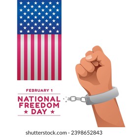 Flyers honoring National Freedom Day or promoting associated events can utilize National Freedom Day vector graphics. design of flyers, celebratory materials.
