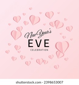 Flyers honoring New Years or associated activities can feature graphics concerning New Years Eve in vector format. design of flyers, celebratory materials.