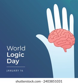 Flyers honoring World Logic Day or promoting associated events can utilize World Logic Day vector graphics. design of flyers, celebratory materials.