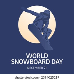 Flyers honoring World Snowboard Day or promoting associated events might utilize World Snowboard Day vector graphics. design of flyers, celebratory materials.