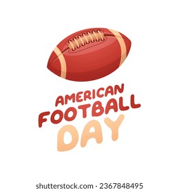 Flyers promoting American Football Day or associated events can feature American Football Day-related vector graphics. design of a flyer, a celebration.