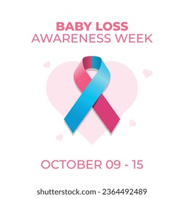 Flyers promoting Baby Loss Awareness Week or events associated with it can feature vector pictures concerning the week. design of a flyer, a celebration.