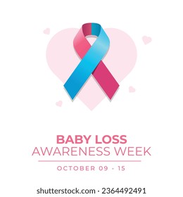 Flyers promoting Baby Loss Awareness Week or events associated with it can feature vector pictures concerning the week. design of a flyer, a celebration.