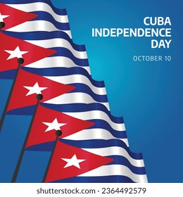 Flyers promoting Cuba Independence Day celebrations or other events might feature vector pictures concerning the holiday. design of a flyer, a celebration.