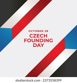 Flyers promoting Czech Founding Day or associated events can feature vector images regarding the holiday. design of a flyer, a celebration.