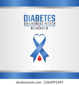 Flyers promoting diabetes awareness month or associated events may be made using vector pictures on the topic. design of a flyer, a celebration.