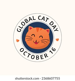 Flyers promoting Global Cat Day or other events can utilize vector images regarding the holiday. design of a flyer, a celebration.