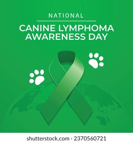 Flyers promoting National Canine Lymphoma Awareness Day or associated events may be created using vector pictures concerning the occasion. design of a flyer, a celebration.