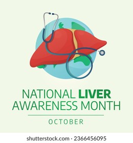 Flyers promoting National Liver Awareness Month or associated events may be made using vector pictures concerning the month. design of a flyer, a celebration.