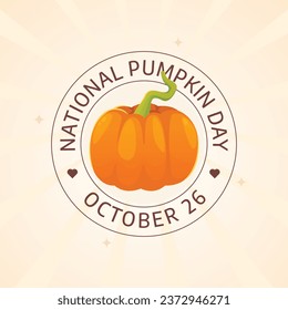 Flyers promoting National Pumpkin Day or associated events may be made using vector pictures concerning the holiday. design of a flyer, a celebration.