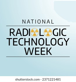 Flyers promoting National Radiologic Technology Week or events associated with it may be made using vector pictures regarding the week. design of a flyer, a celebration.