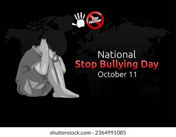 Flyers promoting National Stop Bullying Day or associated events can utilize the national stop bullying day vector pictures. design of a flyer, a celebration.