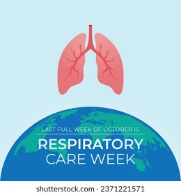 Flyers promoting Respiratory Care Week or associated events can feature Respiratory Care Week-related vector graphics. design of a flyer, a celebration.