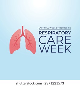 Los folletos que promueven la Semana de Atención Respiratoria o eventos asociados pueden incluir gráficos vectoriales relacionados con la Semana de Atención Respiratoria. diseño de un volante, una celebración.