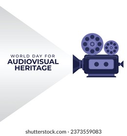 Flyers promoting World Day for Audiovisual Heritage or associated events can utilize World Day for Audiovisual Heritage-related vector graphics. design of a flyer, a celebration.