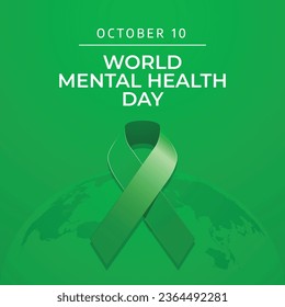 Flyers promoting World Mental Health Day or associated events can utilize World Mental Health Day-related vector graphics. design of a flyer, a celebration.