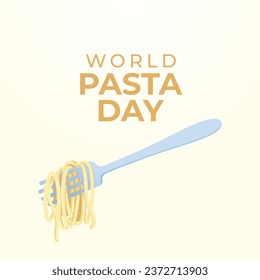 Los volantes que promueven el Día Mundial de la Pasta u otros eventos pueden utilizar imágenes vectoriales relacionadas con la festividad. diseño de un volante, una celebración.