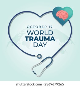 Flyers promoting World Trauma Day or associated events can utilize World Trauma Day-related vector graphics. design of a flyer, a celebration.