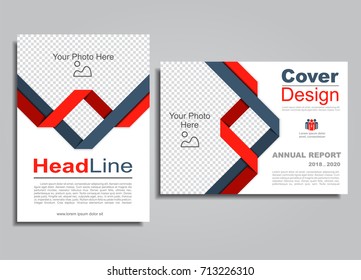 Flyers report brochure cover book portfolio design template. Vector illustration.