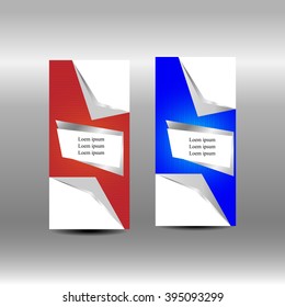 flyers set on a gray background