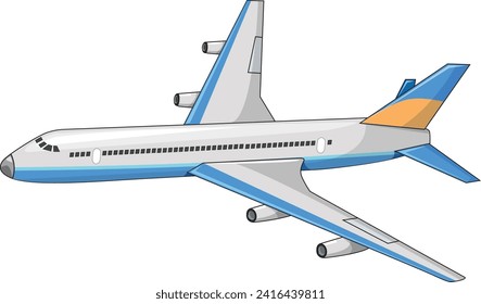 A Flying aeroplane vector illustration