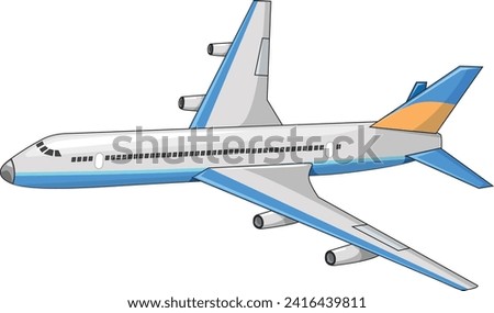 A Flying aeroplane vector illustration