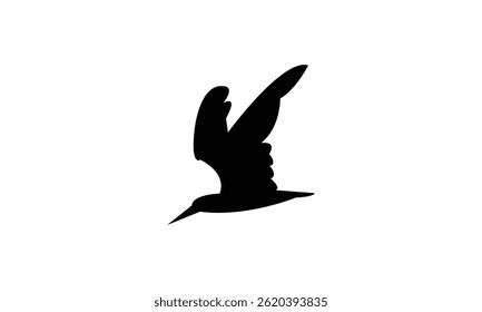 Design De Silhueta De Pássaro Escumadeira Africano Voador E Ilustração De Vetor. 